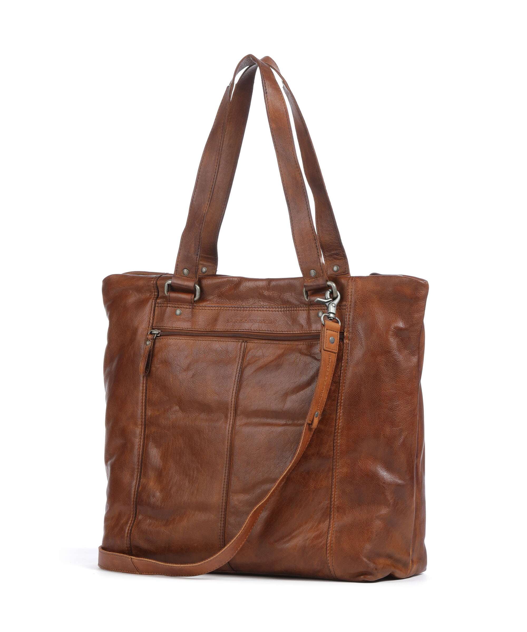 Spikes & Sparrow Apache Amina Briefcase brandy