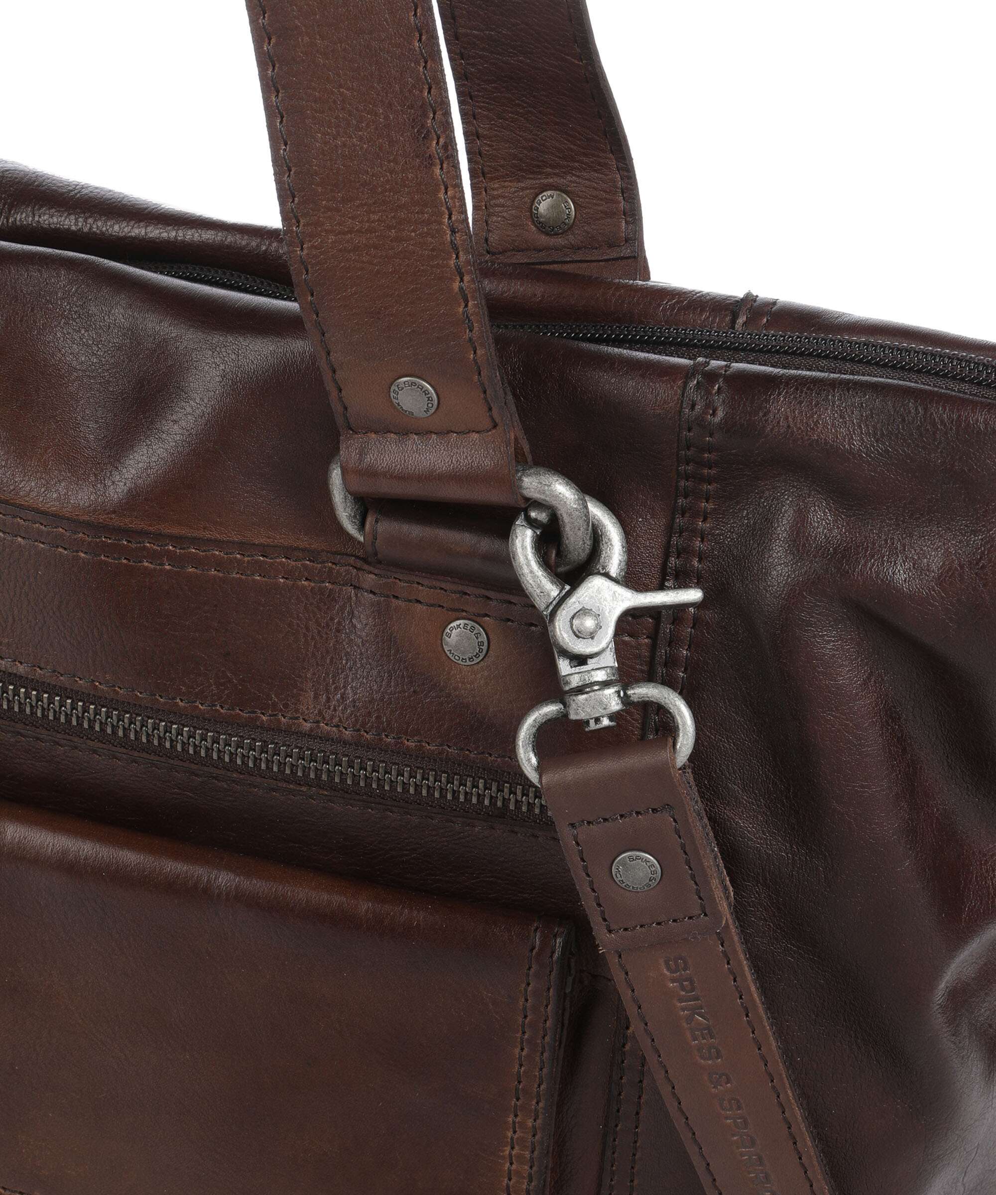 Spikes & Sparrow Apache Amina Briefcase braun