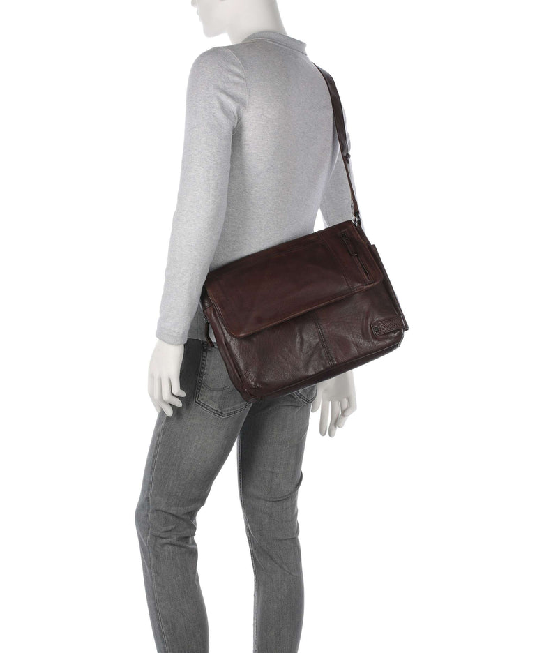 Spikes & Sparrow Apache Deen Messenger bag braun