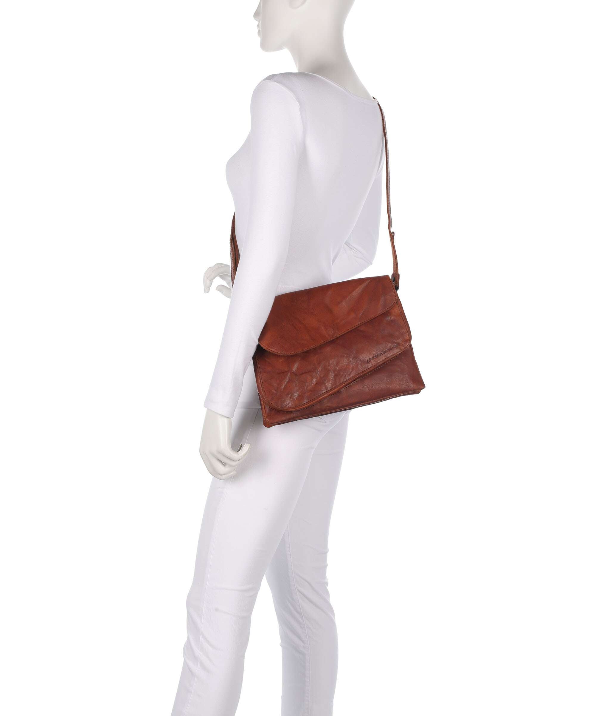 Spikes & Sparrow Bronco Carline Crossbody bag brandy
