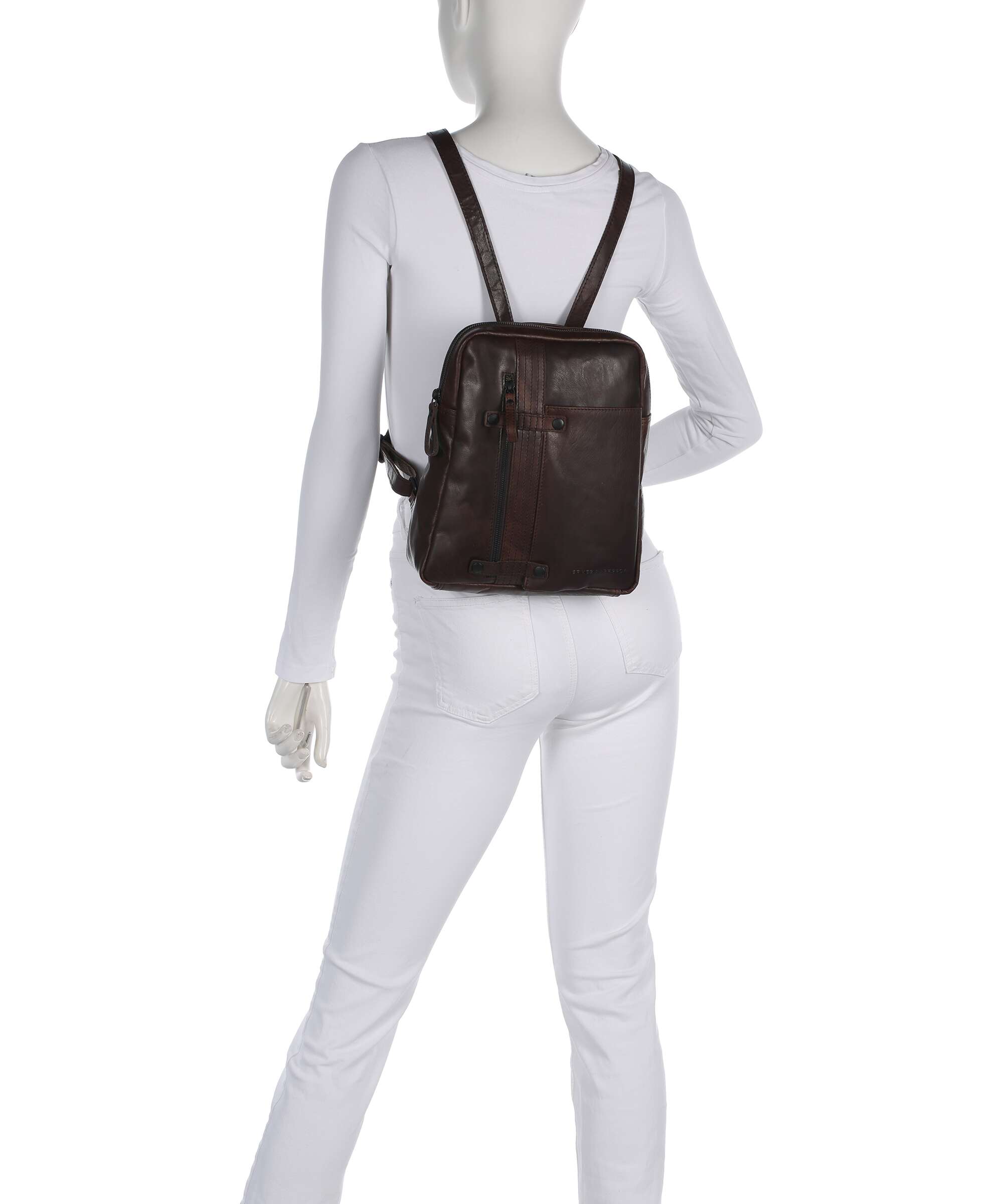 Spikes & Sparrow Bronco Roxy Backpack dark brown