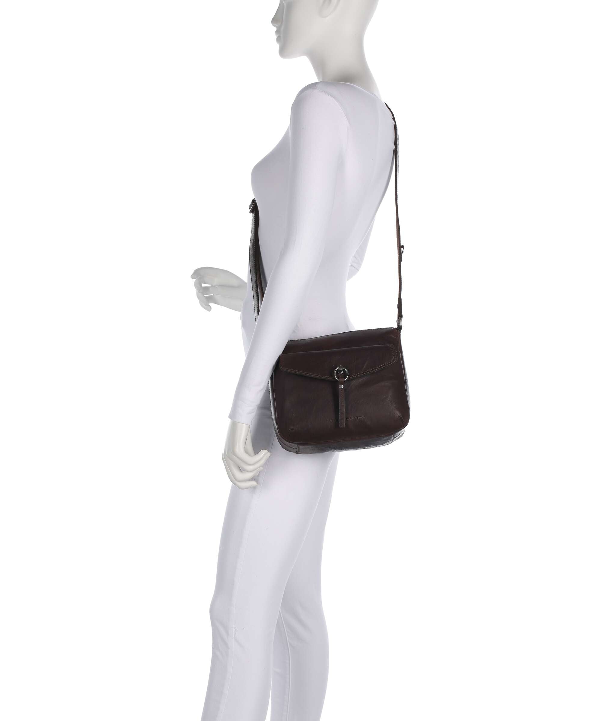 Spikes & Sparrow Bronco Jinthe Crossbody bag dark brown