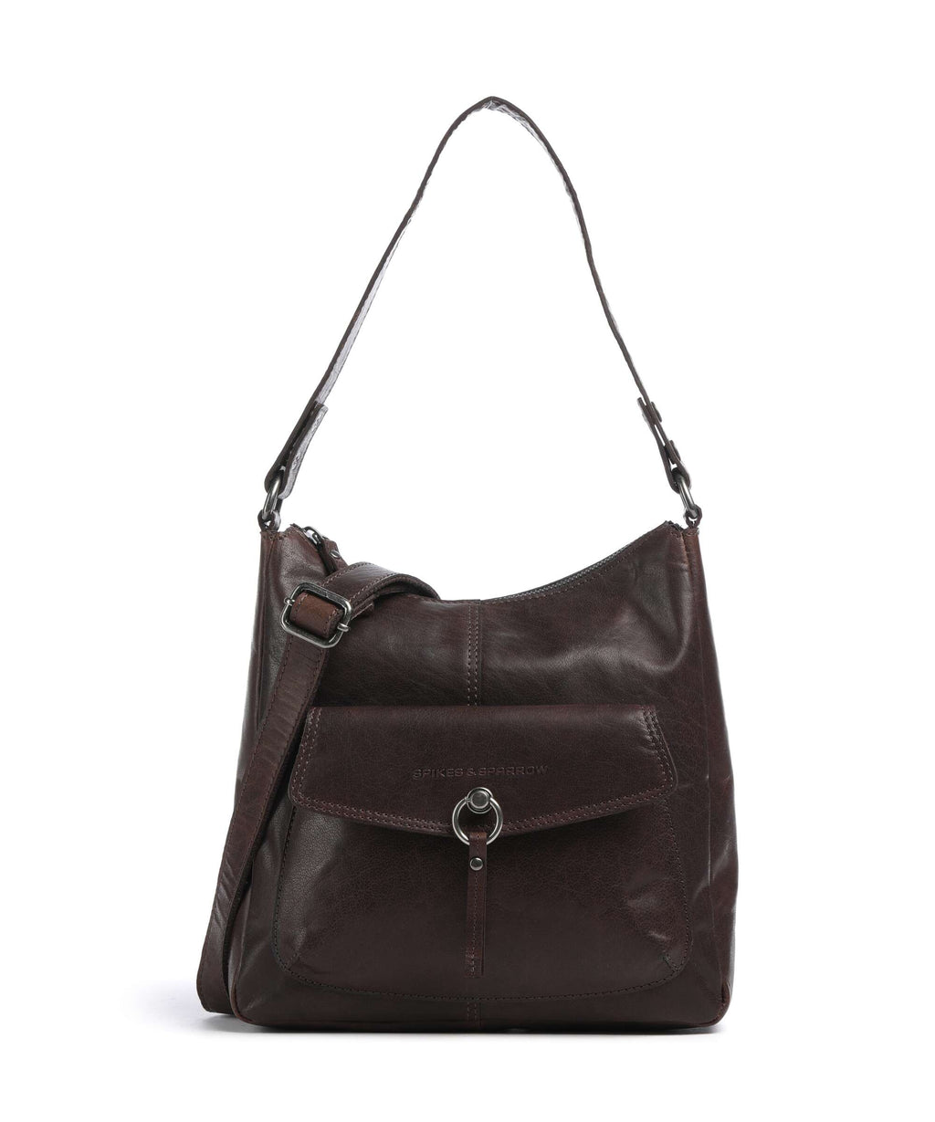 Spikes & Sparrow Bronco Cydney Hobo bag dark brown