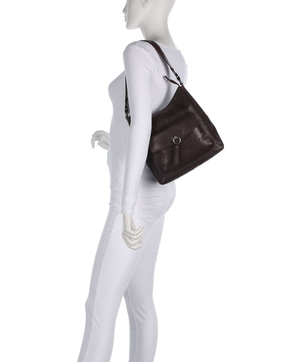 Spikes & Sparrow Bronco Cydney Hobo bag dark brown