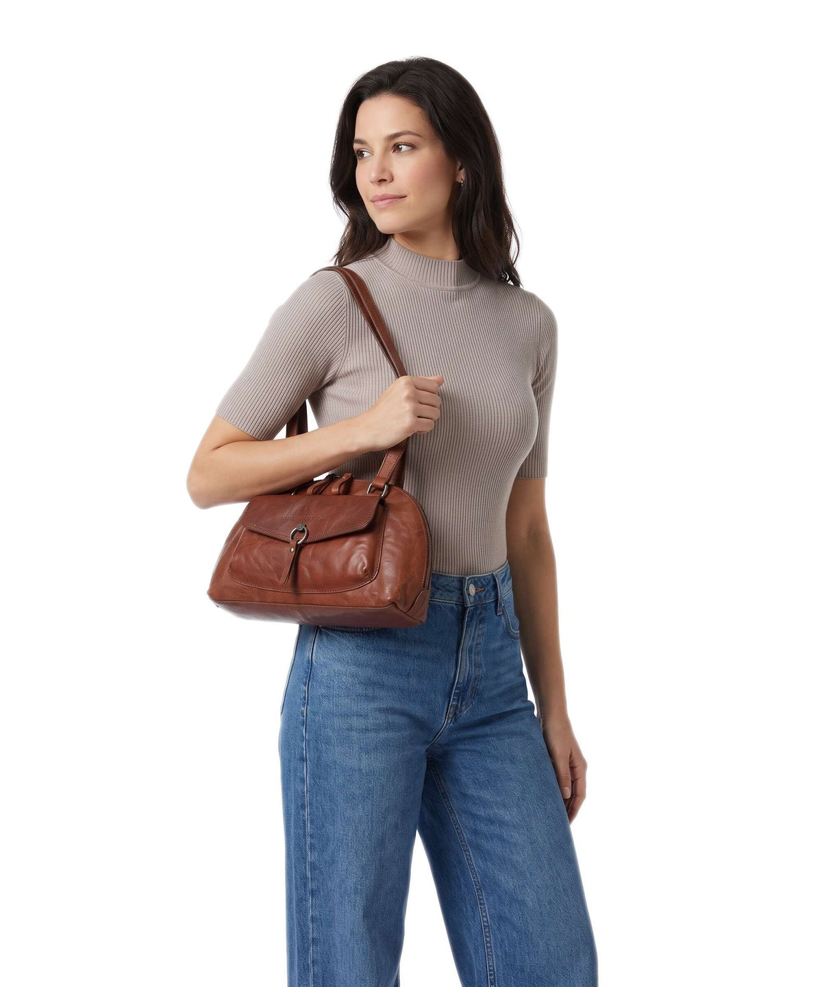 Spikes & Sparrow Bronco Thyrza Shoulder bag brandy