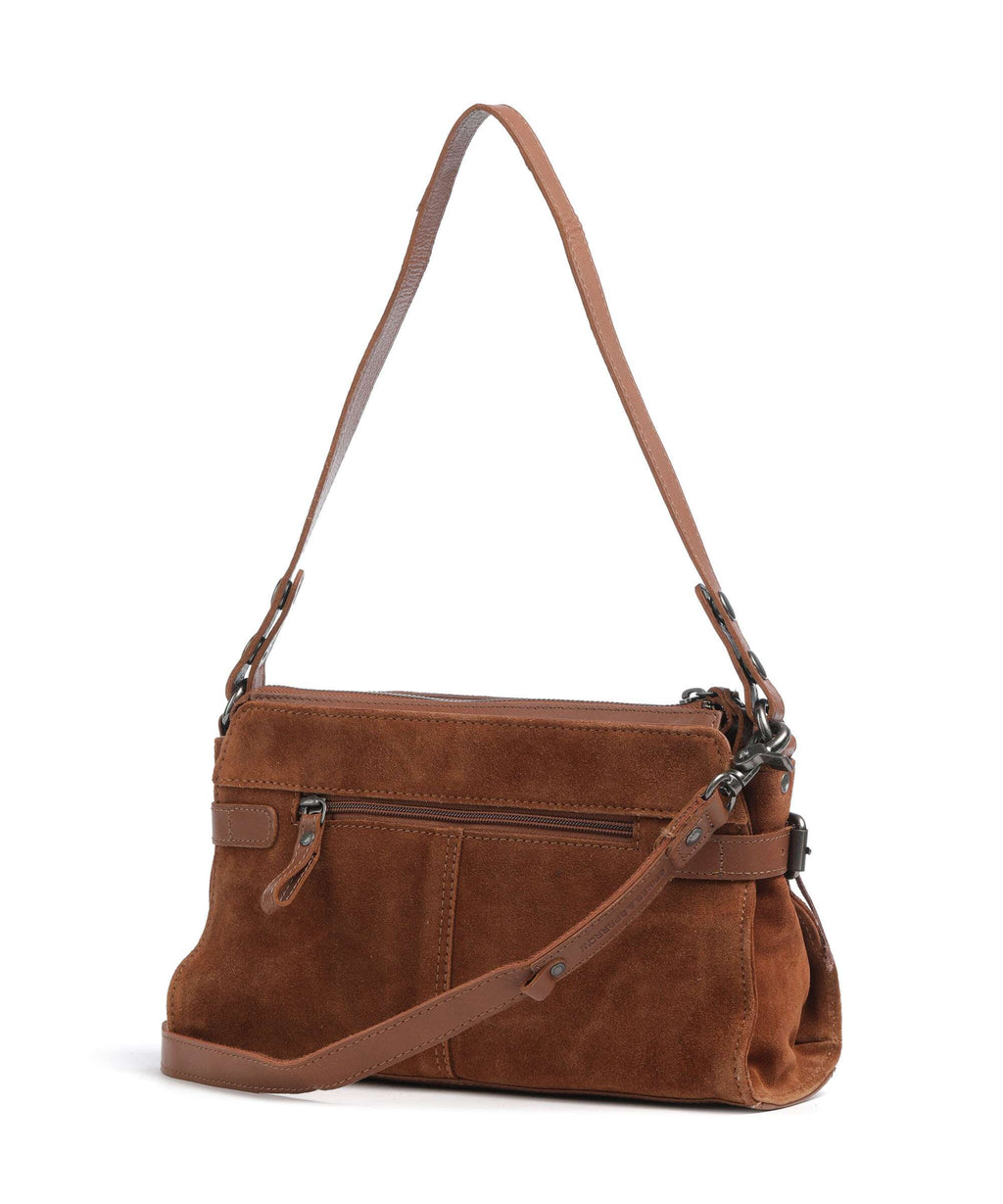 Spikes & Sparrow Suede Mix Madelon Shoulder bag mocca