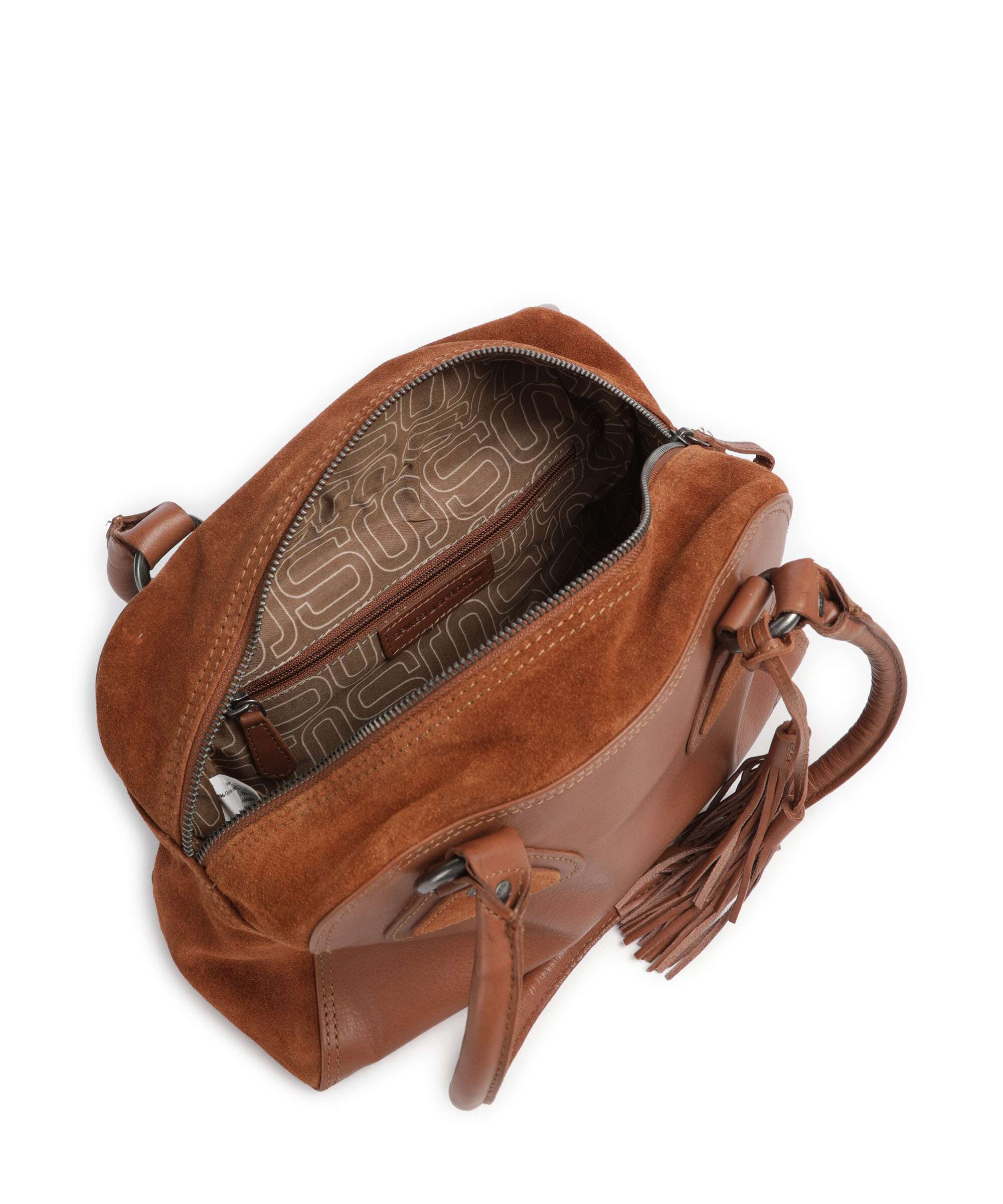 Spikes & Sparrow Suede Mix Sienna Shoulder bag mocca