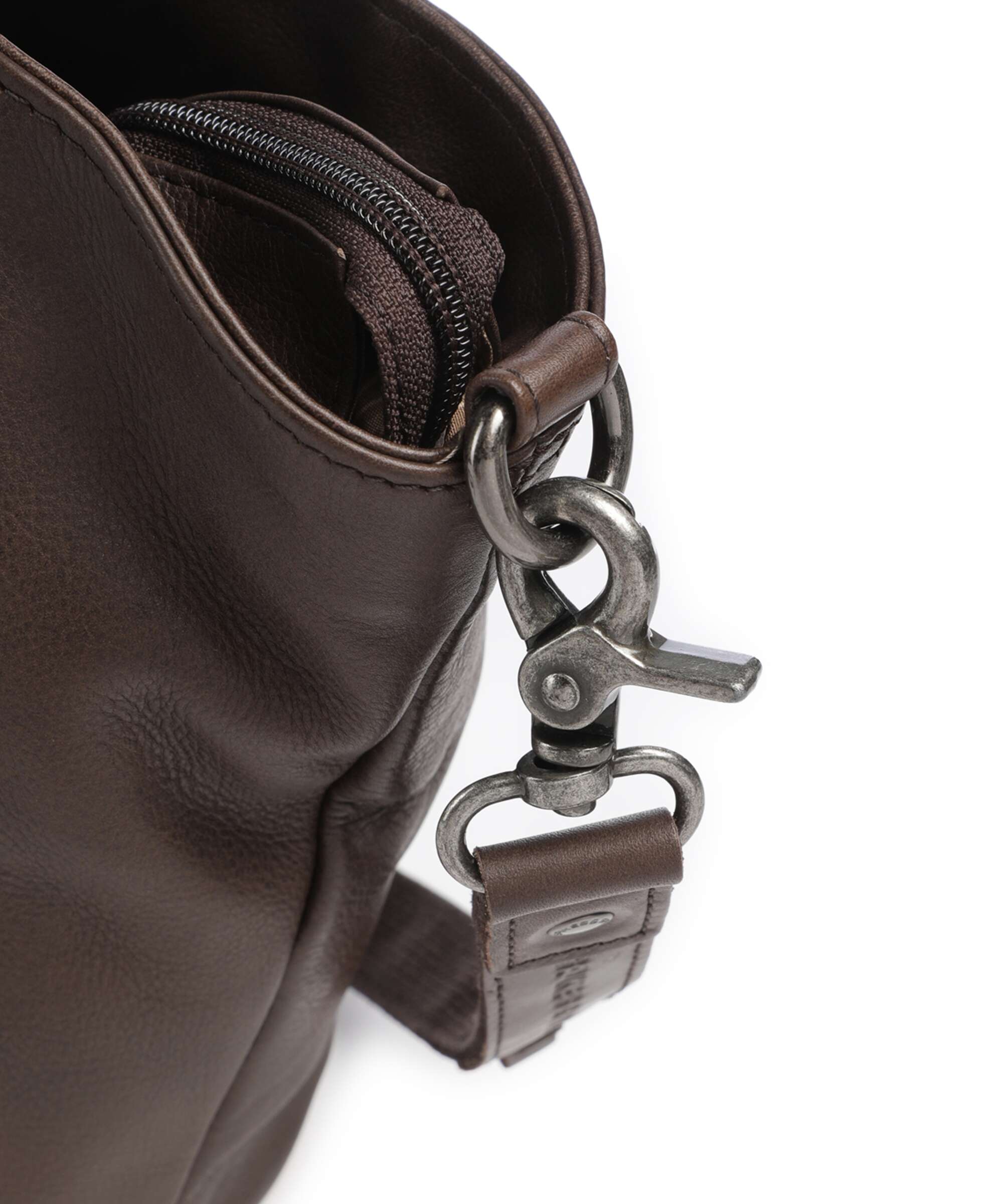Spikes & Sparrow Woven Patty Hobo bag dark brown