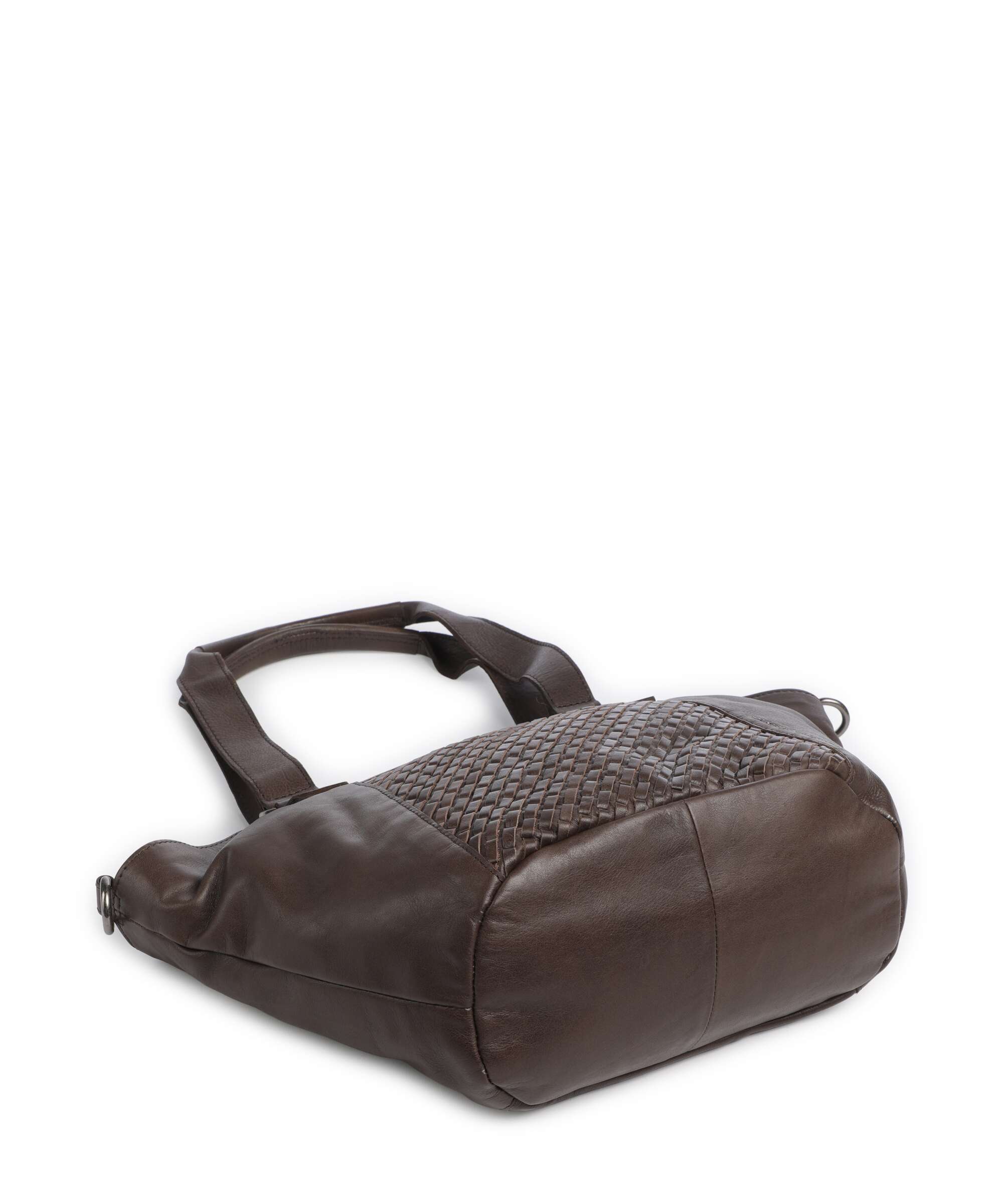 Spikes & Sparrow Woven Patty Hobo bag dark brown