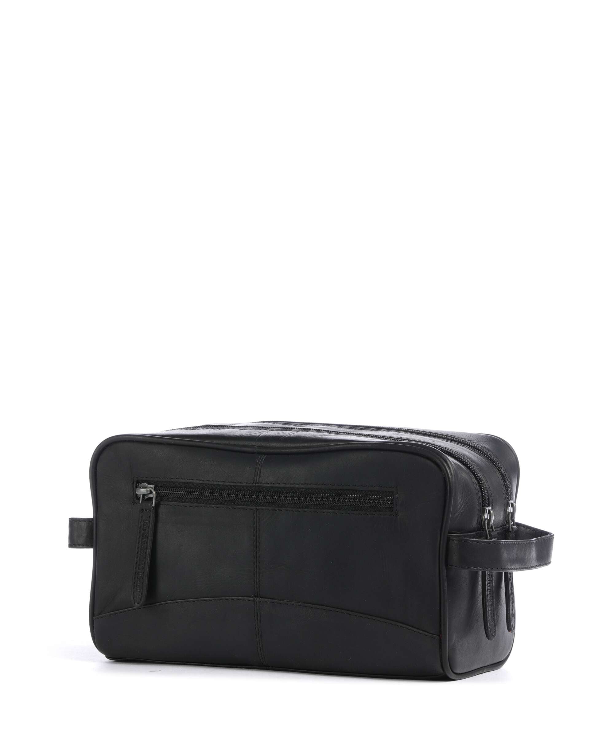 The Chesterfield Brand Wax Pull Up Cow Stacey Toiletry bag black
