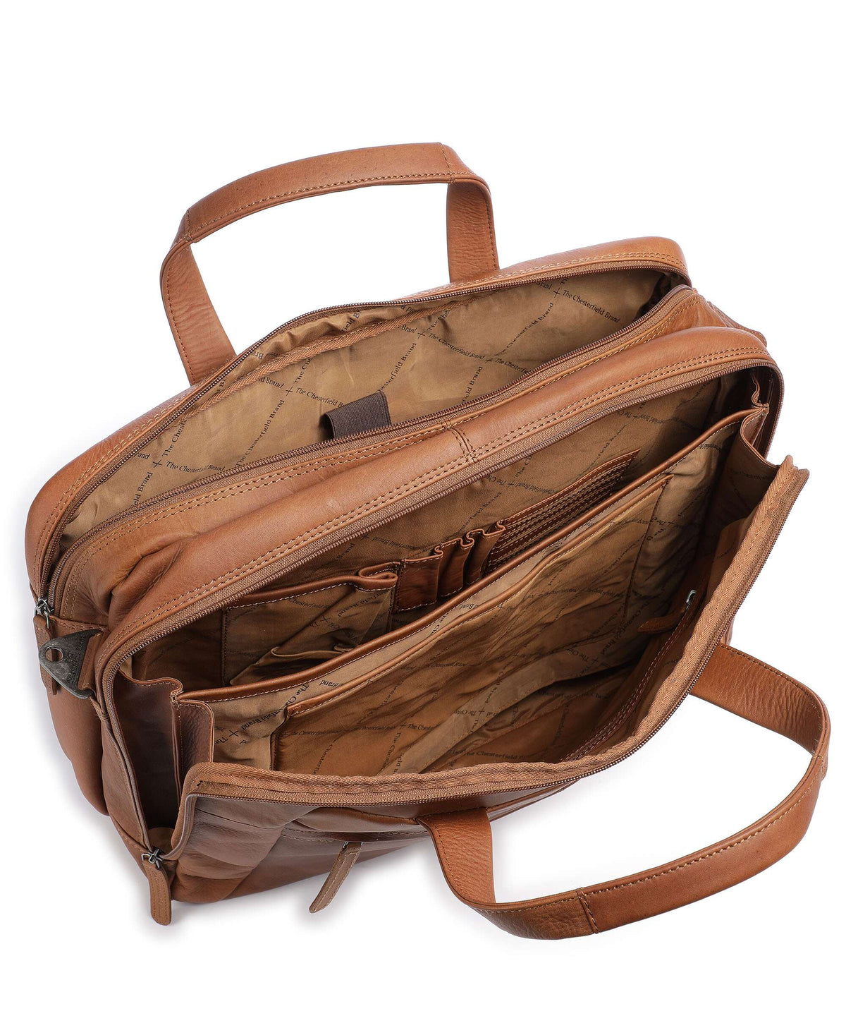 The Chesterfield Brand Ryan Briefcase cognac