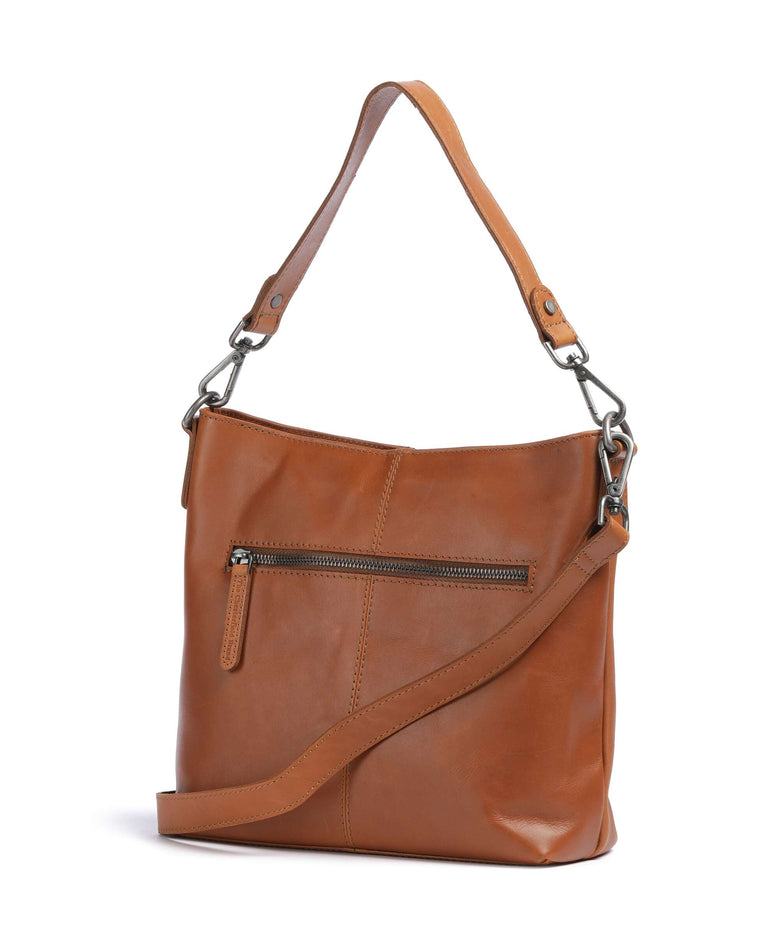 The Chesterfield Brand Cow Wax Pull Up Jen Hobo bag cognac