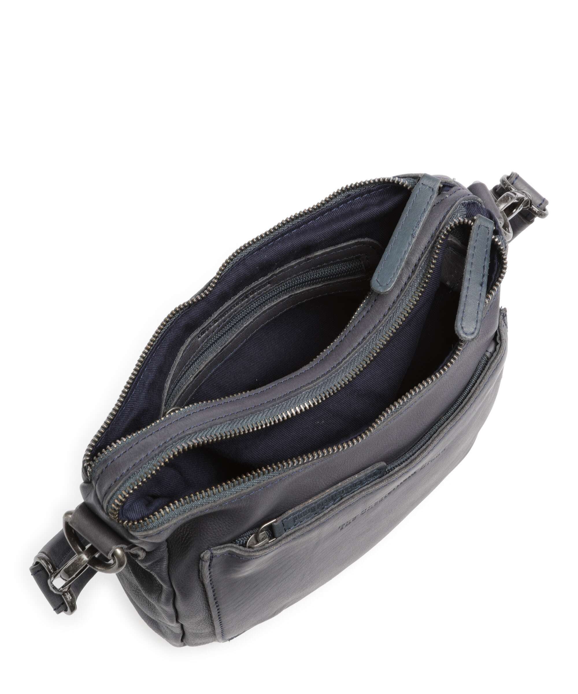 The Chesterfield Brand Washed Waxed Cow Caroline Crossbody bag blue