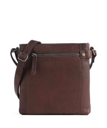 The Chesterfield Brand Cow Wax Pull Up Brandis Umhängetasche brown