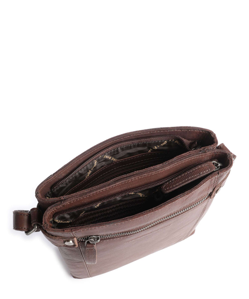 The Chesterfield Brand Cow Wax Pull Up Brandis Crossbody bag brown