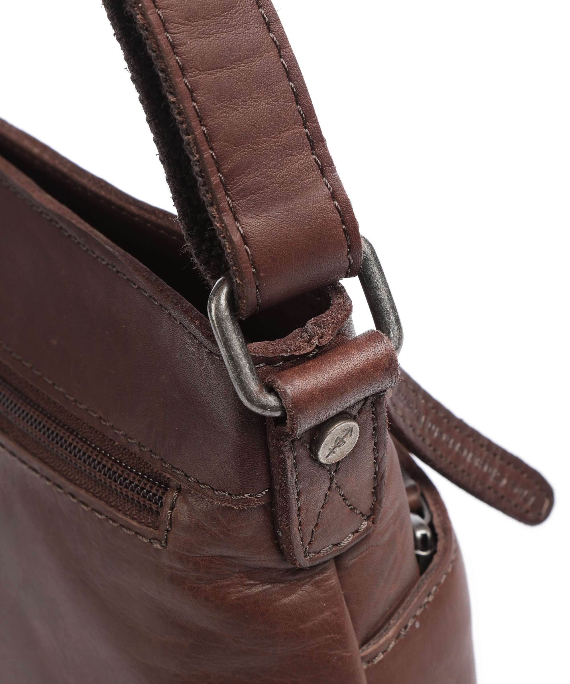 The Chesterfield Brand Cow Wax Pull Up Almeria Crossbody bag brown