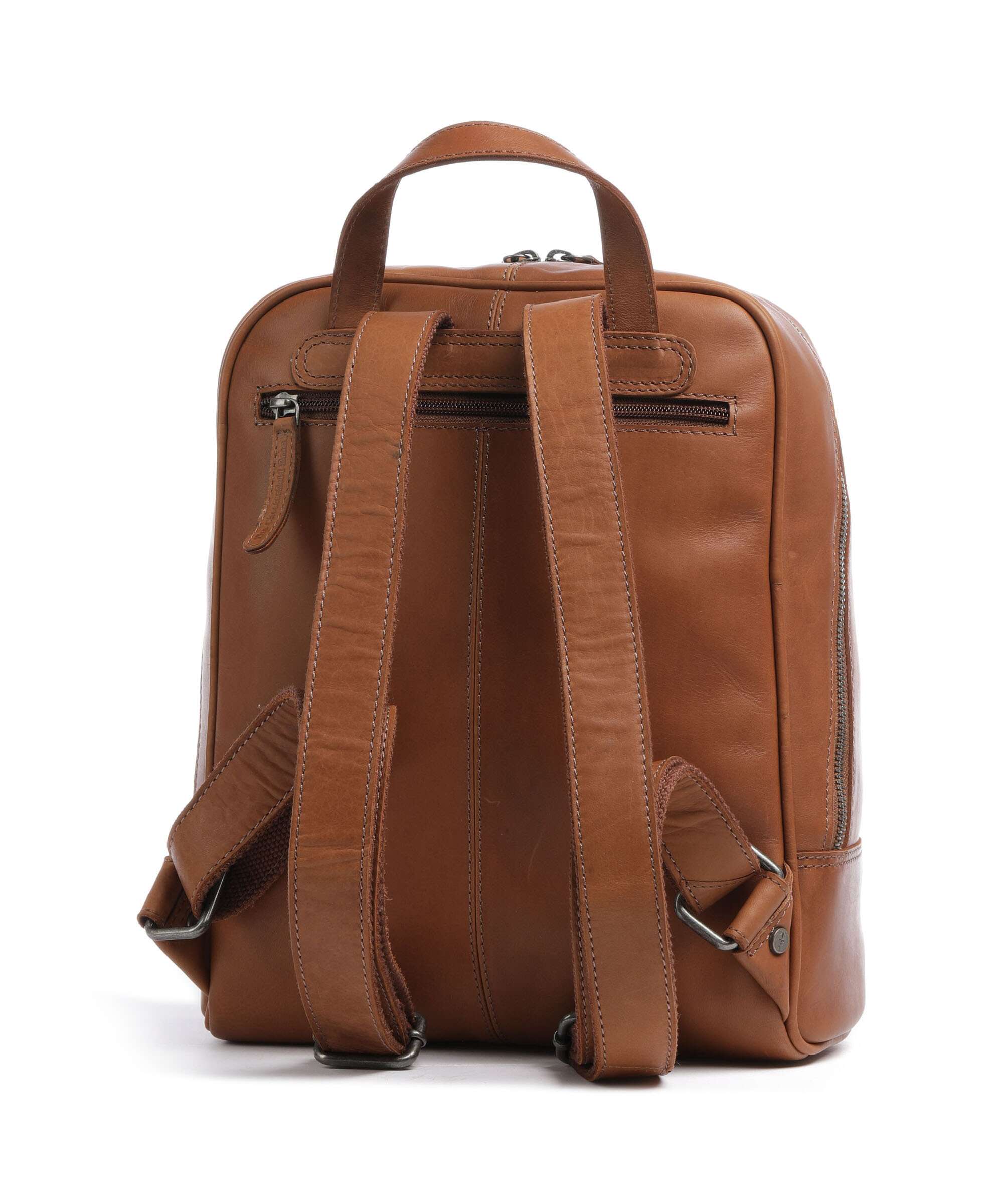 The Chesterfield Brand Cow Wax Pull Up Calabria Backpack cognac