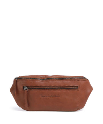 The Chesterfield Brand Washed Waxed Cow Severo Marsupio cognac