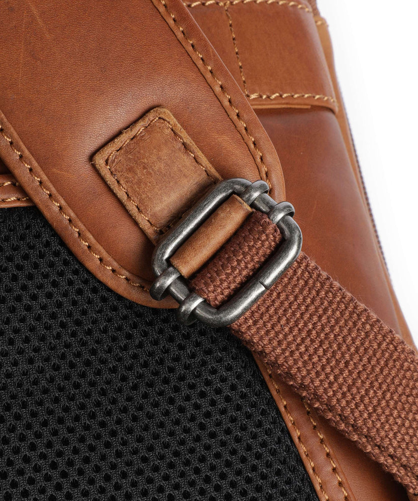 The Chesterfield Brand Cow Wax Pull Up Jamaica Backpack cognac