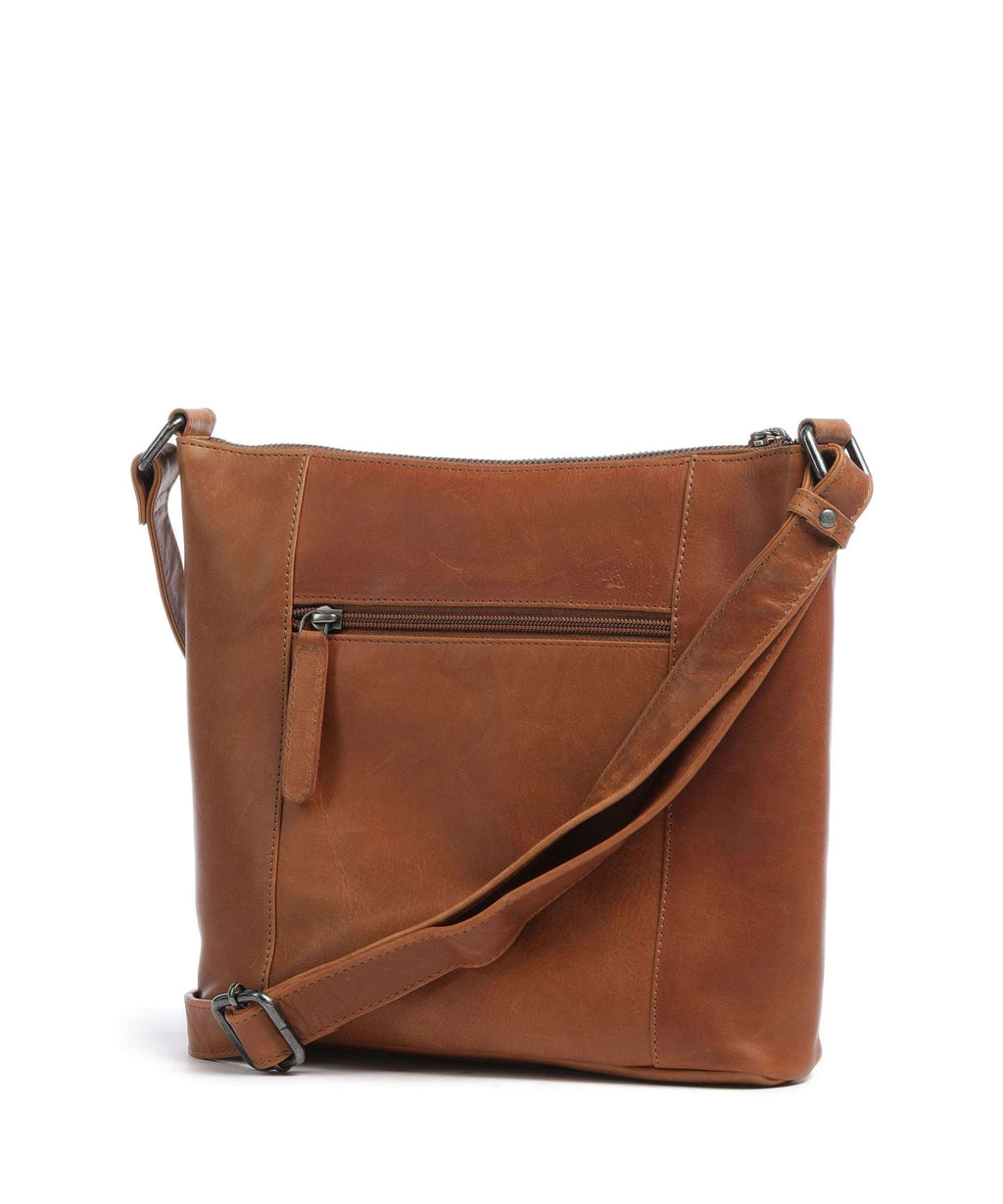 The Chesterfield Brand Cow Wax Pull Up Vervins Crossbody bag cognac