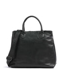 The Chesterfield Brand Cow Wax Pull Up Passau Borsa a mano black