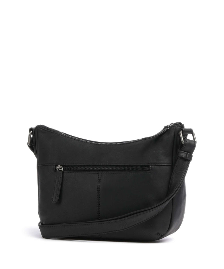 The Chesterfield Brand Cow Wax Pull Up Henderson Crossbody bag black