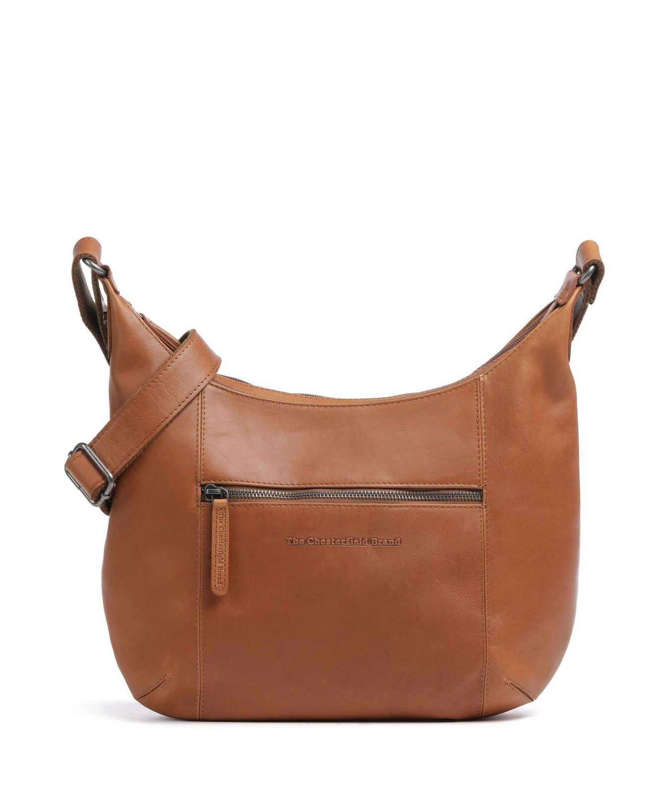 The Chesterfield Brand Cow Wax Pull Up Arlette Hobo bag cognac