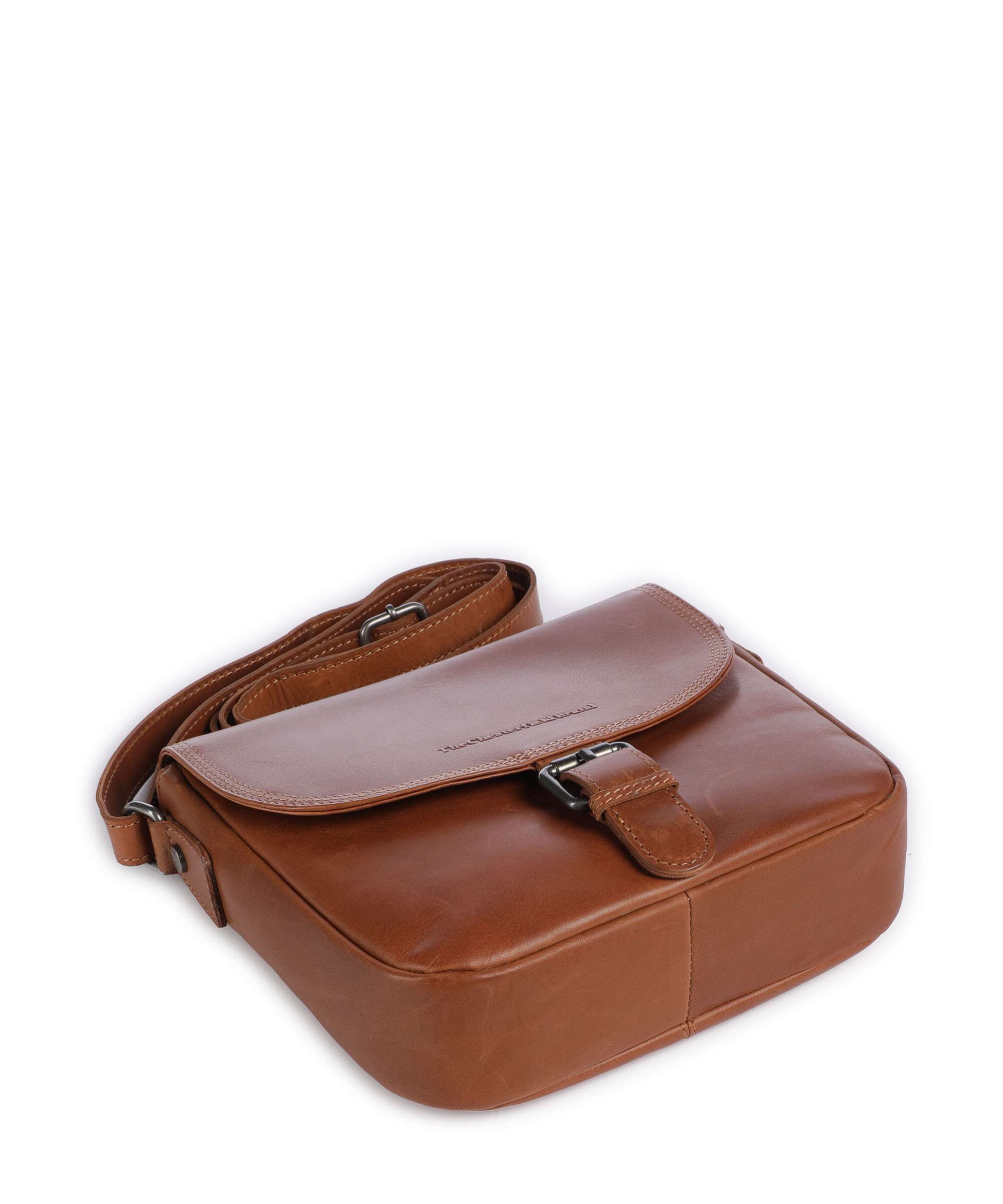 The Chesterfield Brand Cow Wax Pull Up Lucian Crossbody bag cognac
