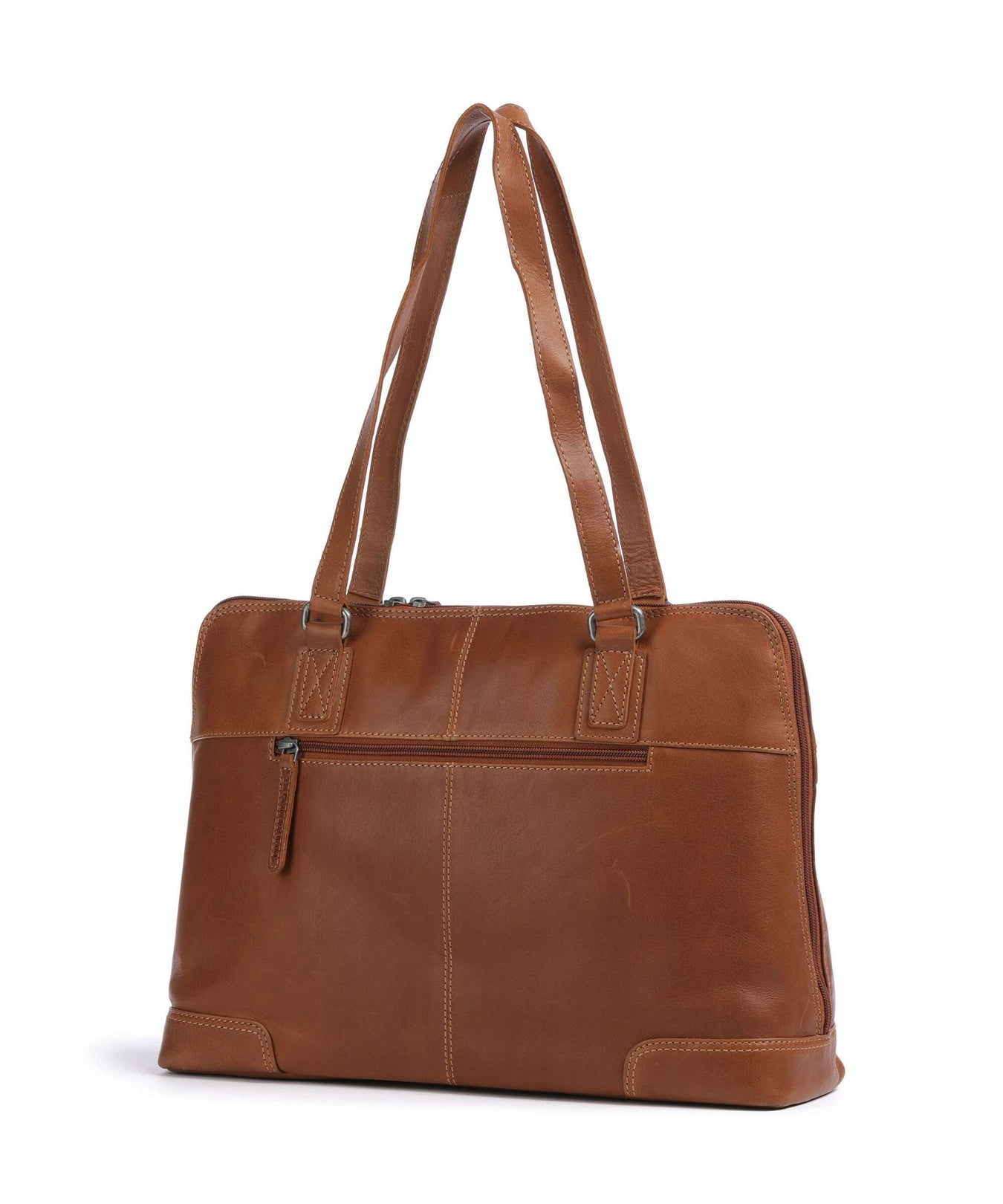 The Chesterfield Brand Cow Wax Pull Up Branson Shoulder bag cognac