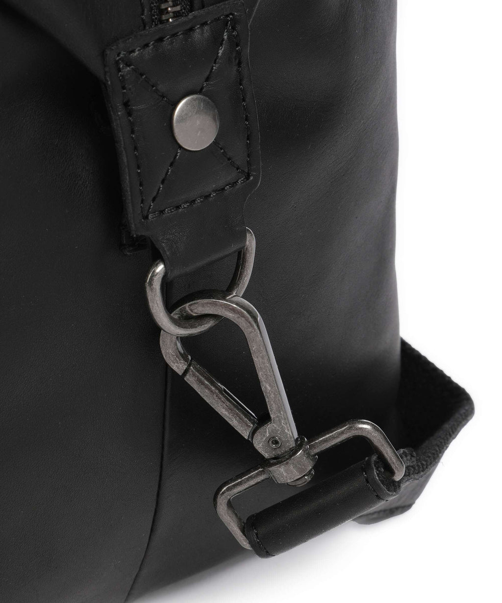 The Chesterfield Brand Wax Pull Up Cow Conor Weekend bag black