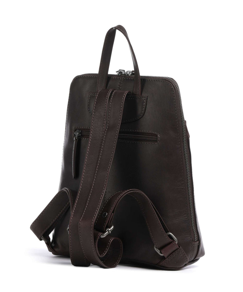 The Chesterfield Brand Cow Wax Pull Up Linford Backpack brown