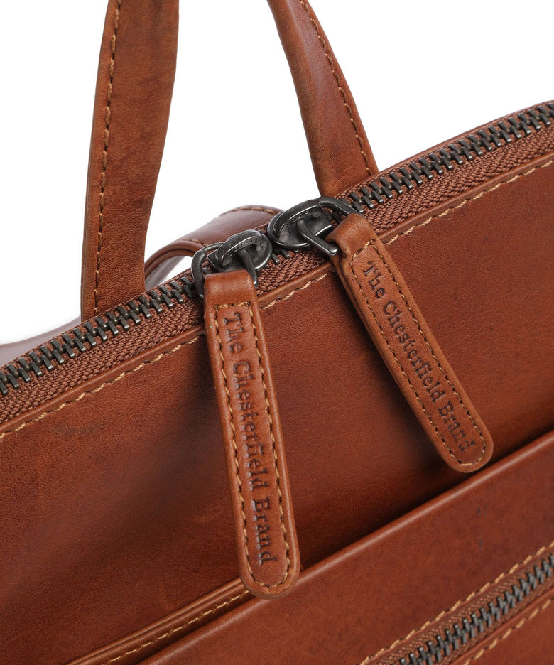 The Chesterfield Brand Cow Wax Pull Up Linford Backpack cognac
