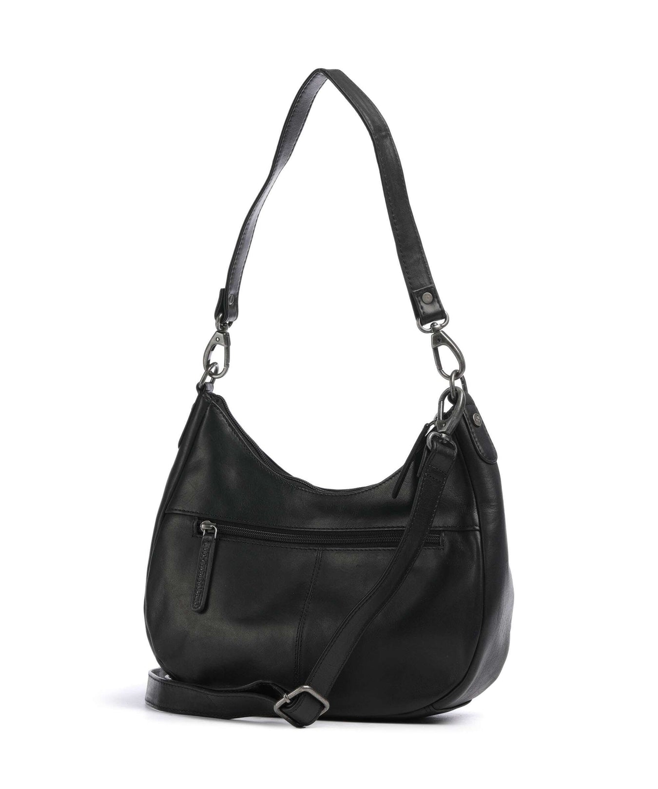 The Chesterfield Brand Cow Wax Pull Up Alexandria Shoulder bag black