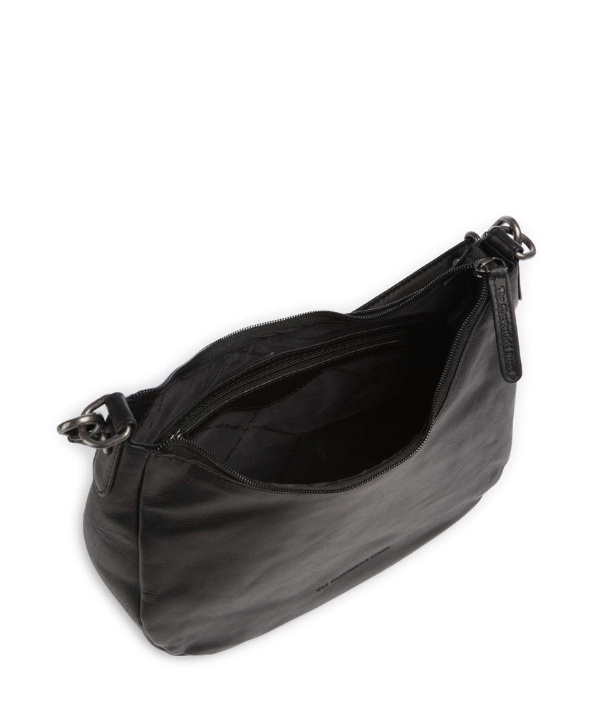The Chesterfield Brand Cow Wax Pull Up Alexandria Shoulder bag black