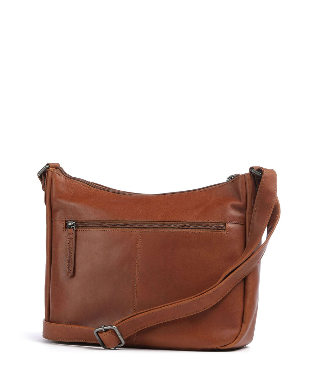 The Chesterfield Brand Wax Pull Up Cow Loraine Crossbody bag cognac
