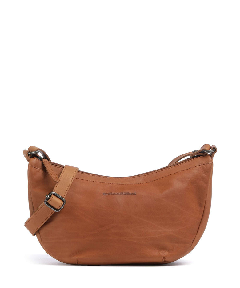 The Chesterfield Brand Cow Wax Pull Up Piemonte Crossbody bag cognac
