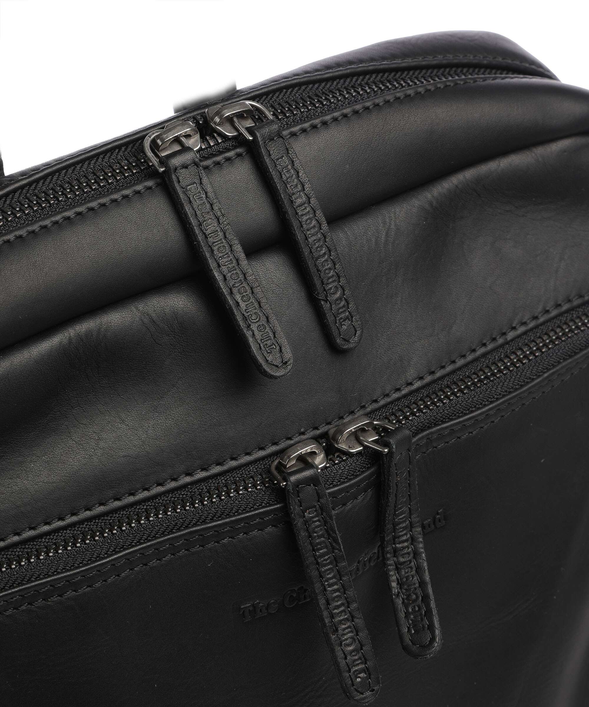 The Chesterfield Brand Cow Wax Pull Up Jasper Backpack black