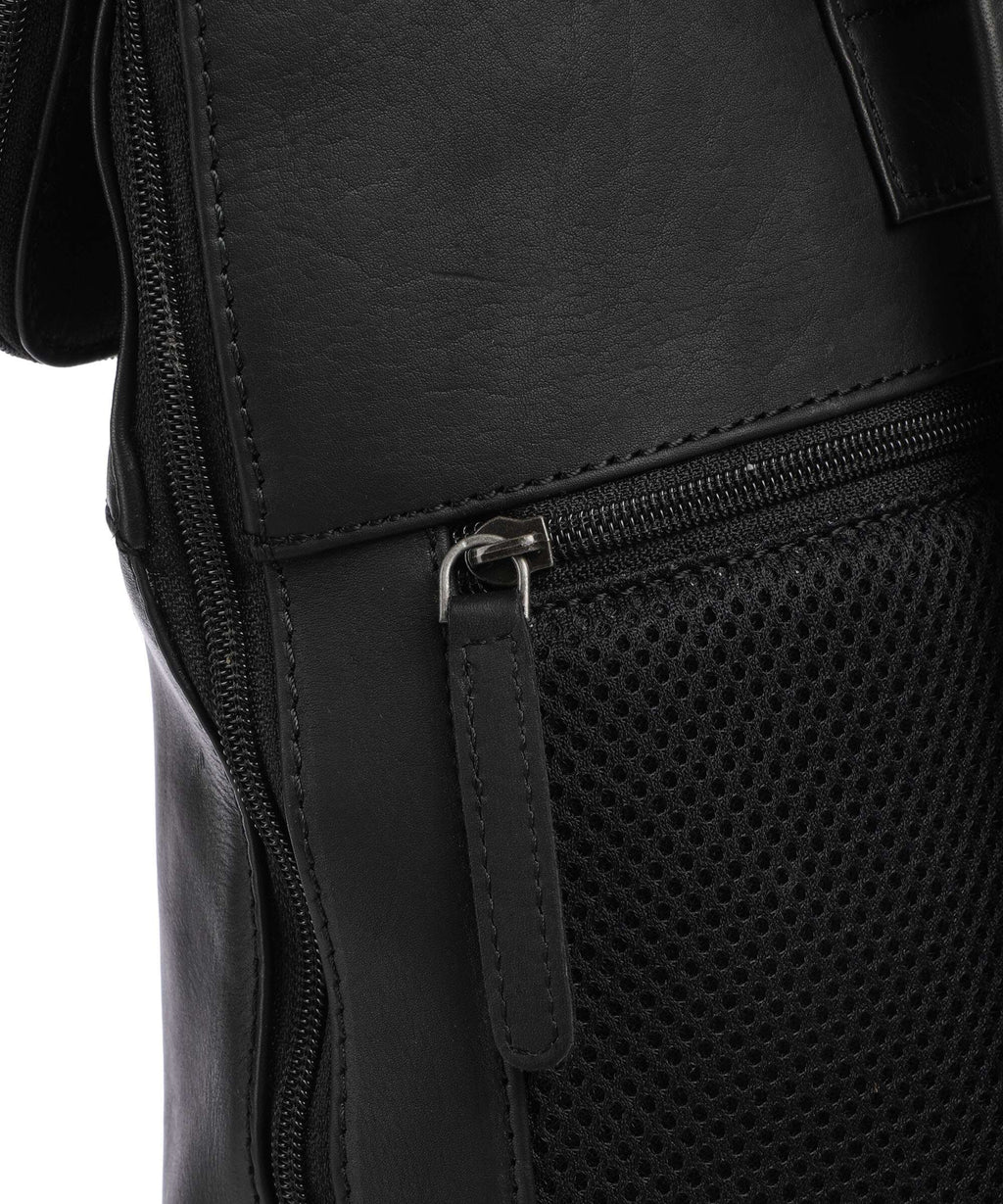 The Chesterfield Brand Wax Pull Up Cow Larsson Backpack black
