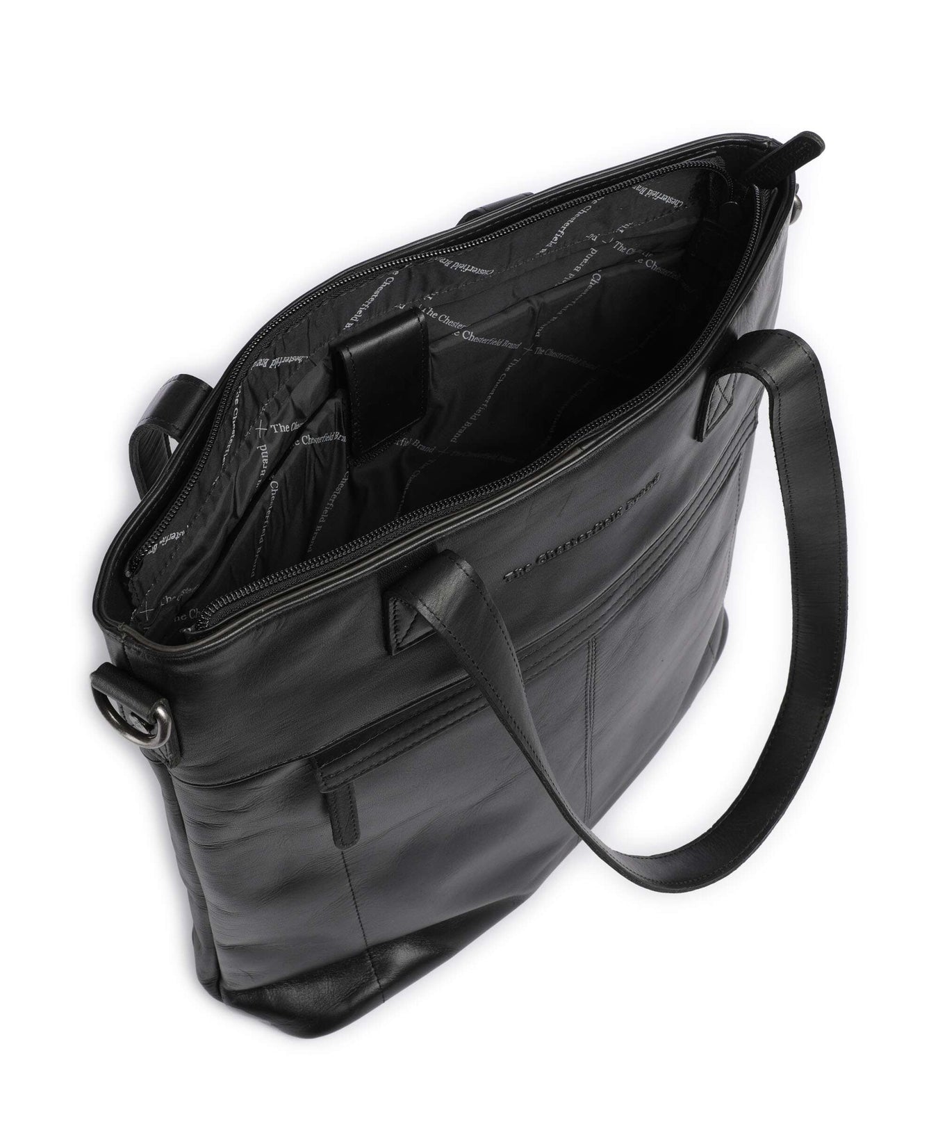 The Chesterfield Brand Cow Wax Pull Up Nunavik Tote bag black