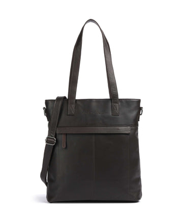 The Chesterfield Brand Cow Wax Pull Up Nunavik Borsa shopper brown