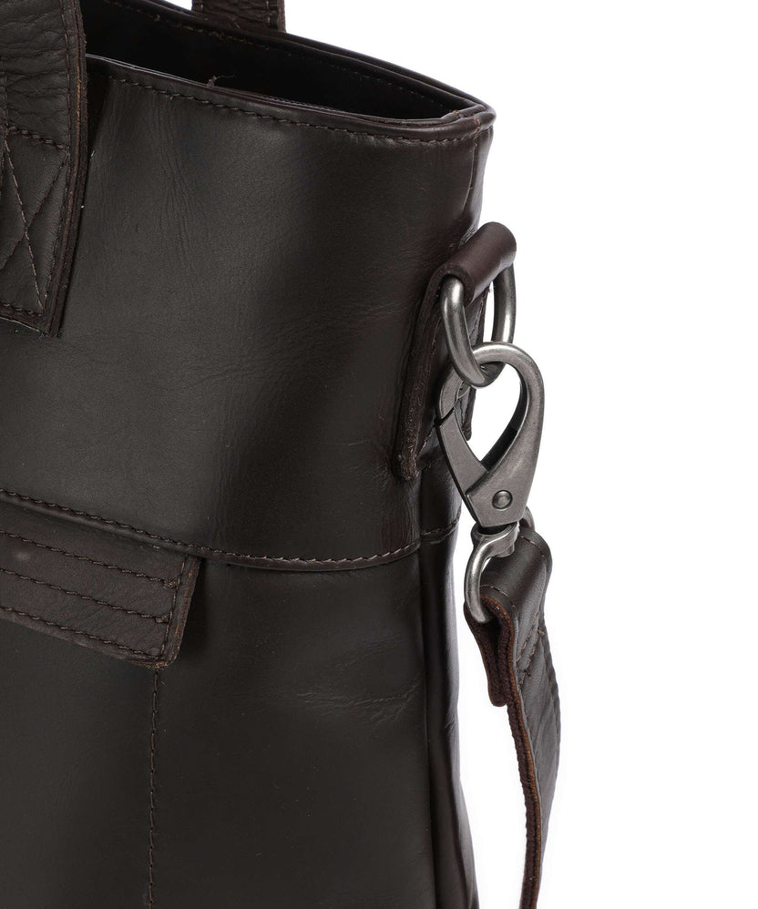 The Chesterfield Brand Cow Wax Pull Up Nunavik Tote bag brown