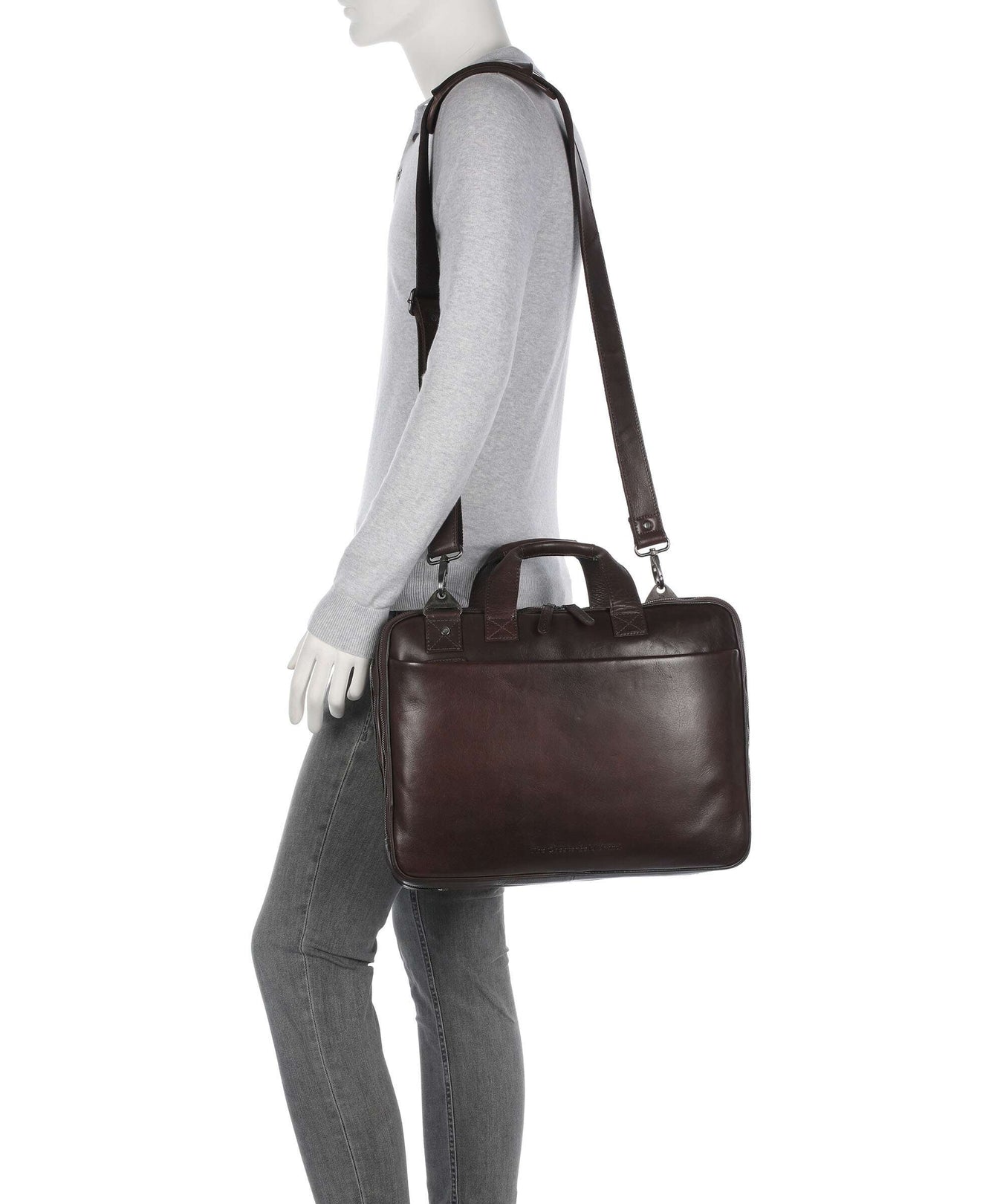 The Chesterfield Brand Novum Iseo Briefcase brown