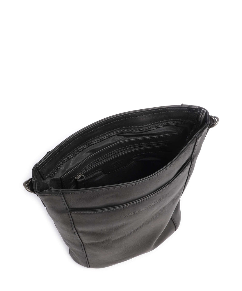 The Chesterfield Brand Wax Pull Up Cow Moore Bucket bag black
