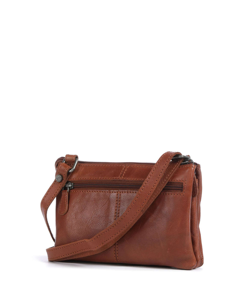 The Chesterfield Brand Washed Waxed Cow Osaka Crossbody bag cognac