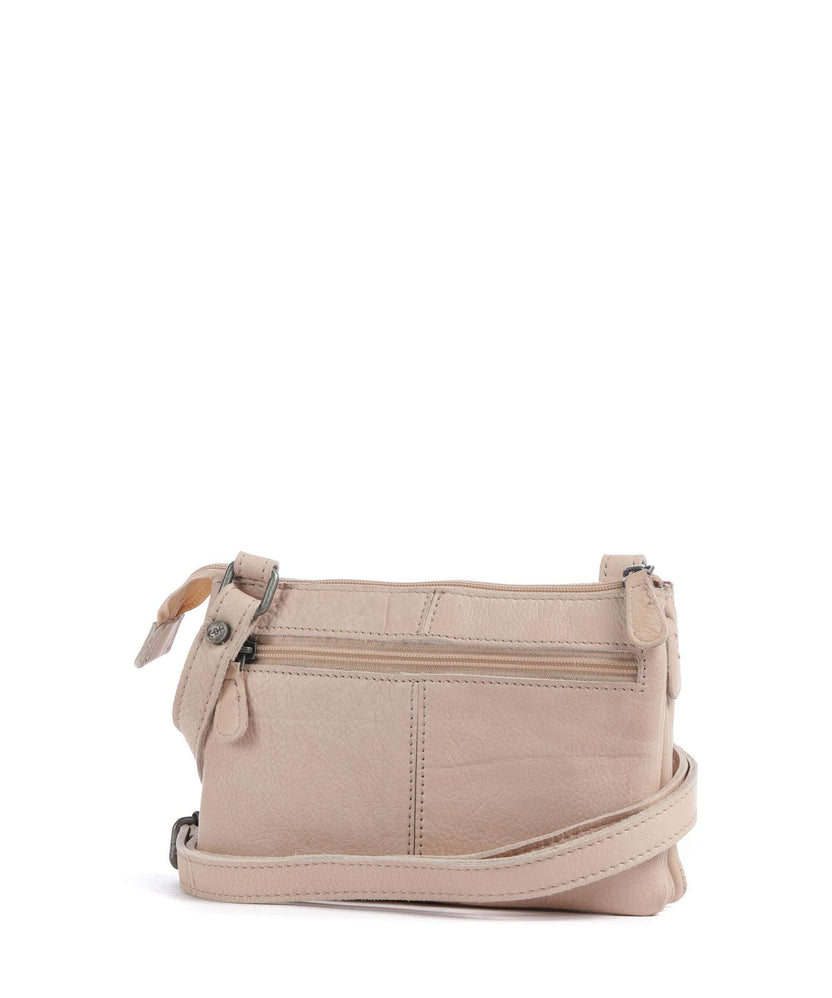 The Chesterfield Brand Washed Waxed Cow Osaka Crossbody bag beige