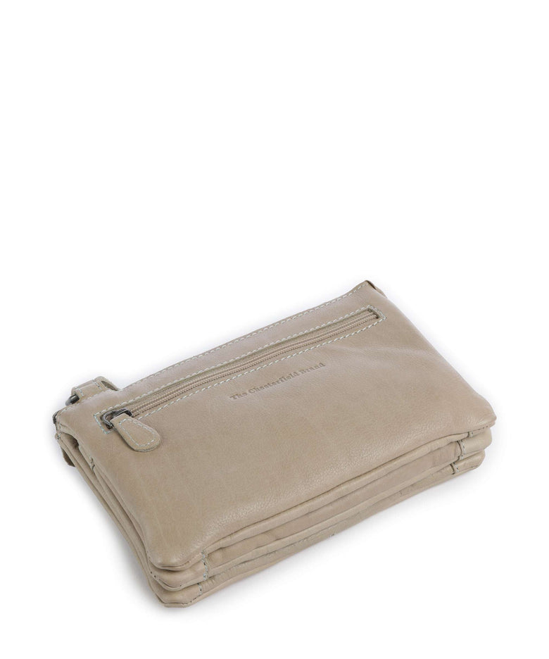 The Chesterfield Brand Washed Waxed Cow Osaka Crossbody bag ocean blue