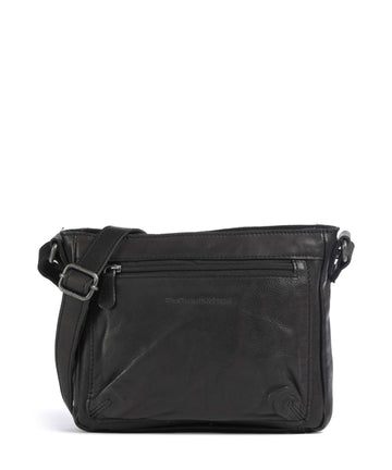 The Chesterfield Brand Washed Waxed Cow Aston Umhängetasche black