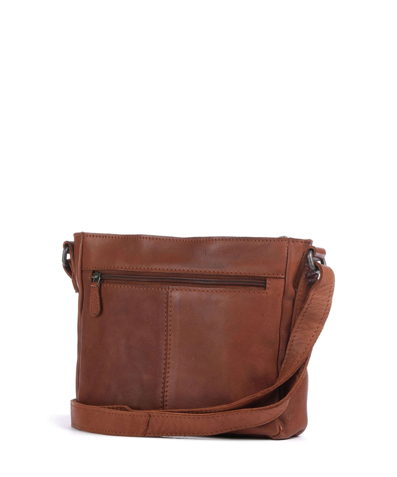 The Chesterfield Brand Washed Waxed Cow Aston Crossbody bag cognac