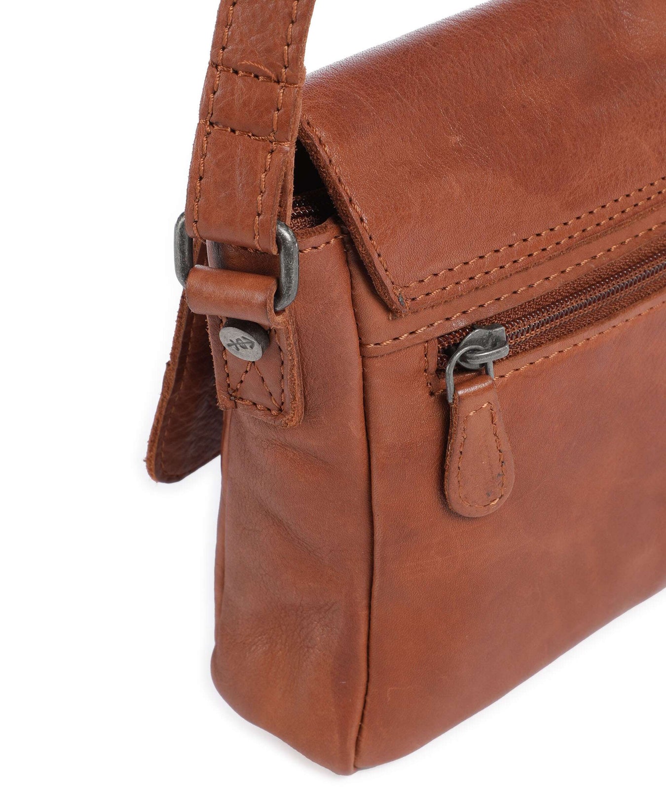 The Chesterfield Brand Washed Waxed Cow Ann Crossbody bag cognac