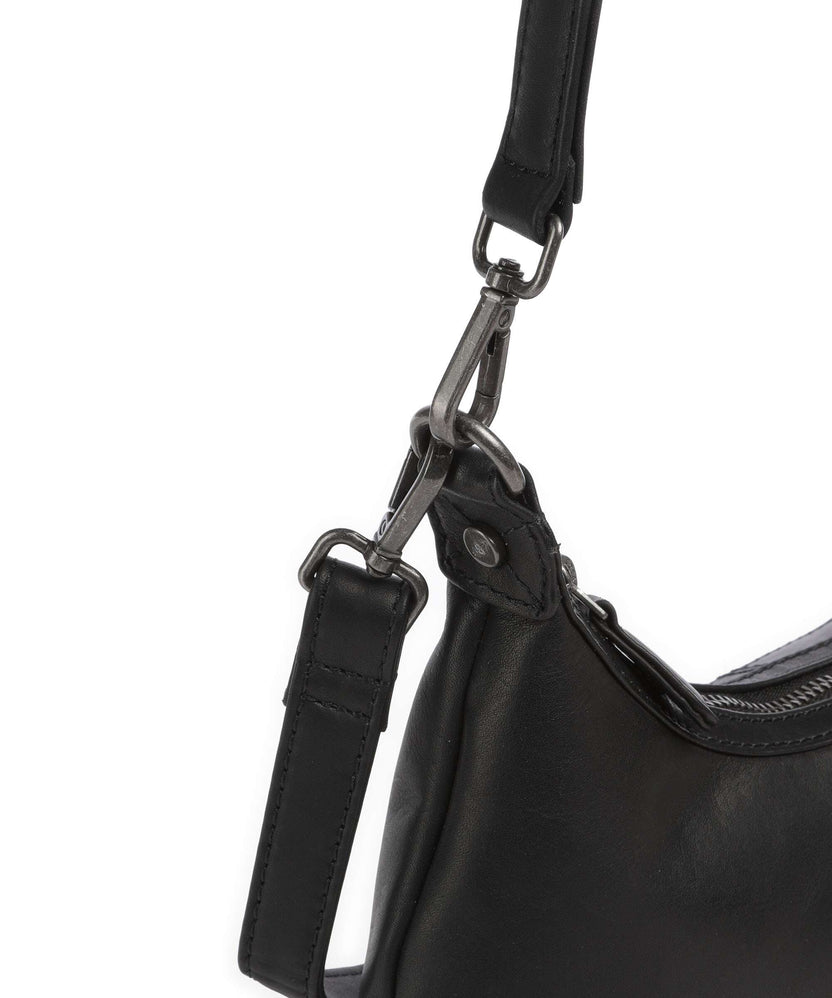 The Chesterfield Brand Wax Pull Up Cow Nancy Shoulder bag black